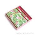 flamingo themed notebook andl pen Stationery Gift Set